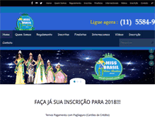 Tablet Screenshot of missbelezabrasileira.com.br